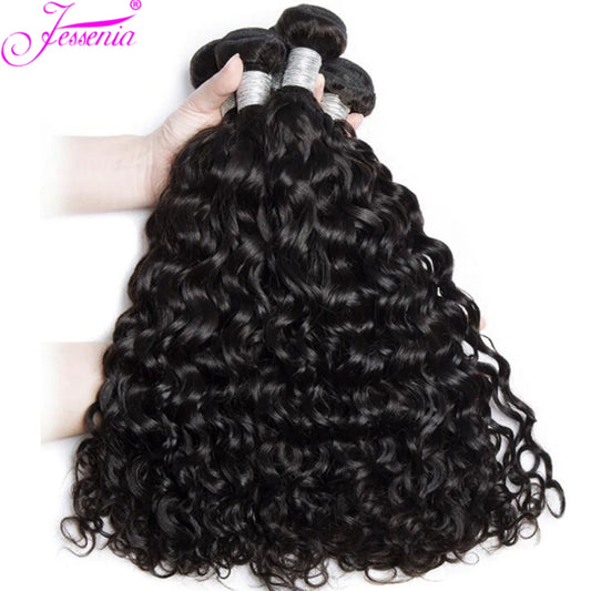 Water Wave Bundles Raw Peruvian Unprocessed Virgin Hair Extensions