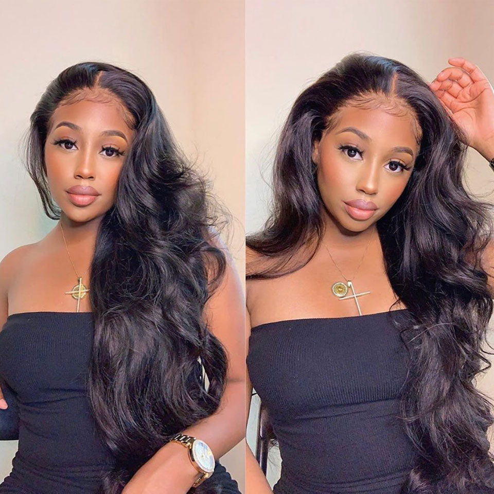 Lace Front Body Wave Highlight Ombre Honey Blonde Human Hair Wig