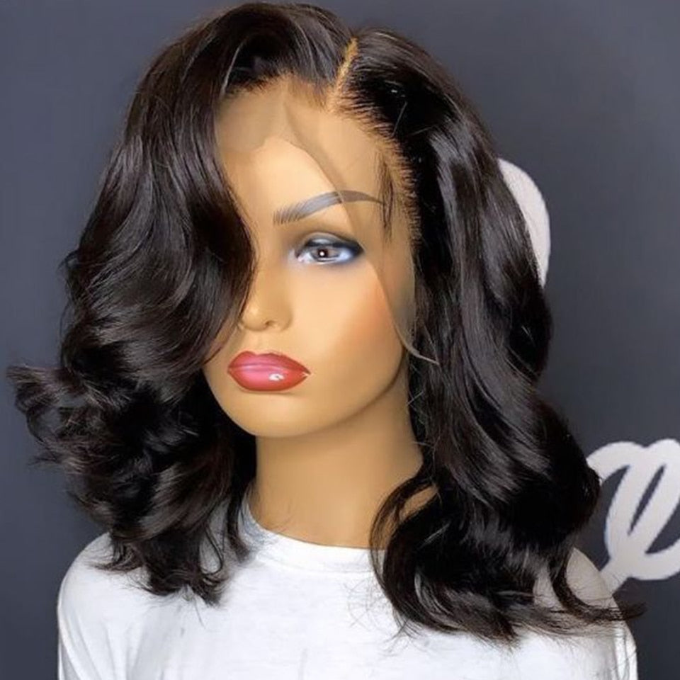 Lace Front T Part Body Wave Highlight Human Brazilian Pre-Plucked With Baby Hair Wig