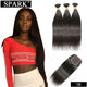 Brazilian Remy Human Hair Weave Bundles With Closure