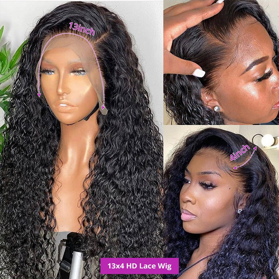 Lace Front Water Wave Human Hair Wig