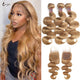 Brazilian Human Hair Weave Body Wave  Bundles with Closure