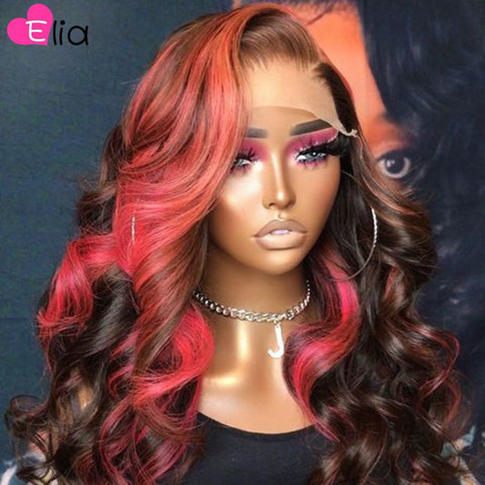 Lace Frontal Remy Human Hair with Baby Hair  Body Wave Wig - JNETTECHANEL