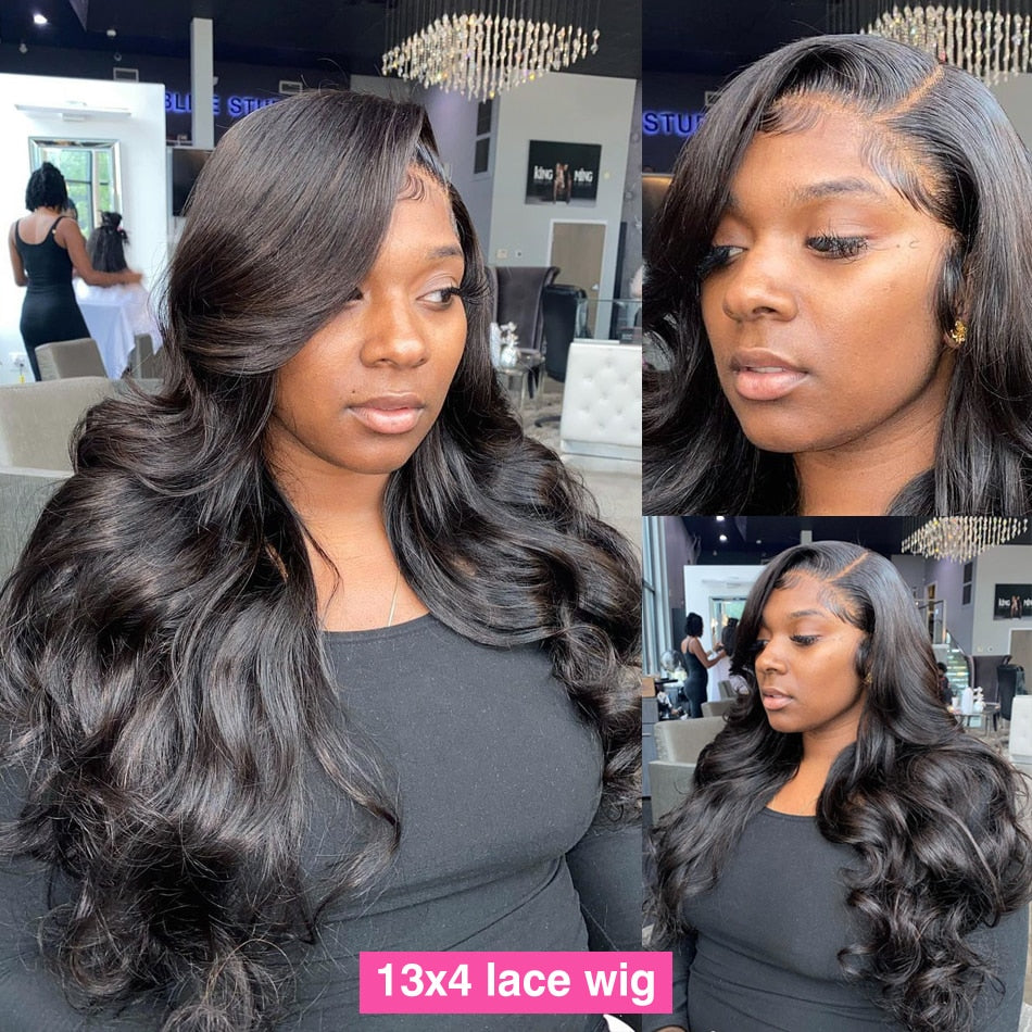 Lace Front Body Wave Brazilian Human Hair Pre-Plucked Wig